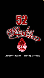 52 RUBY ADVANCED TATTOO AND PIERCING AFTERCARE logo