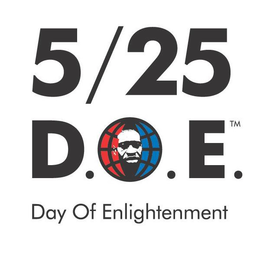 5/25 D.O.E. DAY OF ENLIGHTENMENT logo