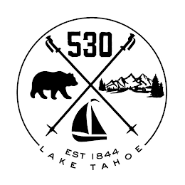 530 EST 1844 LAKE TAHOE logo