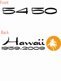 54 50 HAWAII 1959-2009 logo
