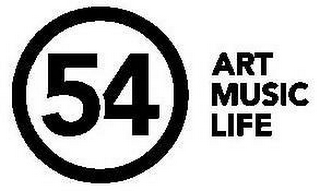 54 ART MUSIC LIFE logo