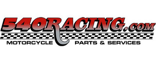 540RACING.COM MOTORCYCLE PARTS & SERVICES logo