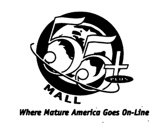 55+ PLUS MALL WHERE MATURE AMERICA GOES ON-LINE logo