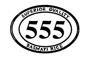 555 SUPERIOR QUALITY BASMATI RICE logo