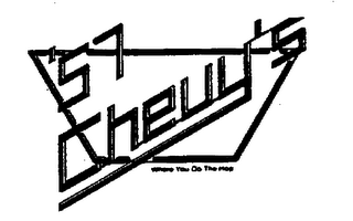 '57 CHEVY'S WHERE YOU DO THE HOP logo