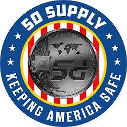 5D SUPPLY KEEPING AMERICA SAFE 5D 0001101101011100101111000110101000101010110011100111 logo