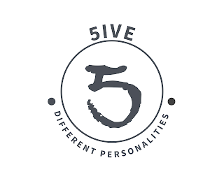 5IVE 5 DIFFERENT PERSONALITIES logo
