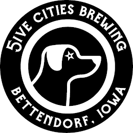 5IVE CITIES BREWING BETTENDORF, IOWA logo