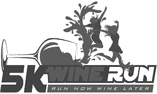 5K WINE RUN RUN NOW WINE LATER logo