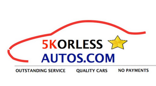 5KORLESS AUTOS.COM OUTSTANDING SERVICE QUALITY CARS NO PAYMENTS logo
