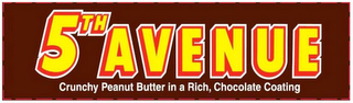 5TH AVENUE CRUNCHY PEANUT BUTTER IN A RICH, CHOCOLATE COATING logo