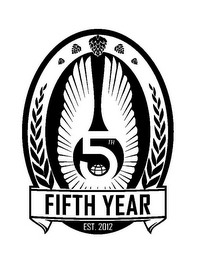5TH FIFTH YEAR EST. 2012 logo