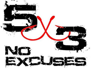 5X 3 NO EXCUSES logo
