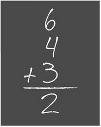 6 4 3 + 2 logo