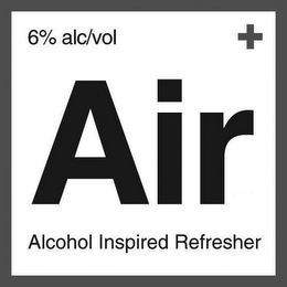 6% ALC/VOL + AIR ALCOHOL INSPIRED REFRESHER logo