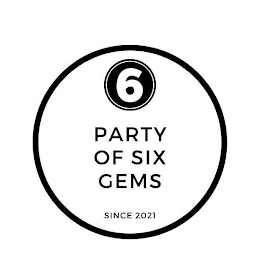 6 PARTY OF SIX GEMS SINCE 2021 logo
