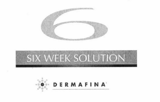 6 SIX WEEK SOLUTION DERMAFINA logo