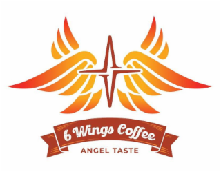 6 WINGS COFFEE ANGEL TASTE logo