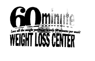 60 MINUTE WEIGHT LOSS CENTER logo