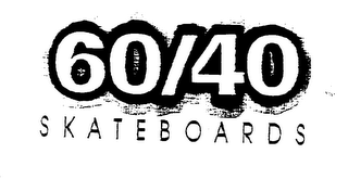 60/40 SKATEBOARDS logo
