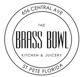 656 CENTRAL AVE ST PETE FLORIDA THE BRASS BOWL KITCHEN & JUICERY logo