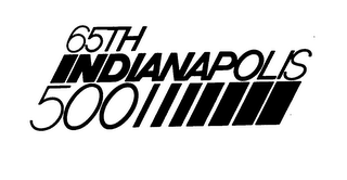 65TH INDIANAPOLIS 500 logo