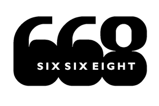 668 SIX SIX EIGHT logo