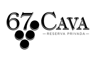 67 CAVA RESERVA PRIVADA logo