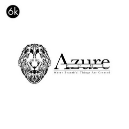 6K AZURE HOME WHERE BEAUTIFUL THINGS ARE CREATED logo