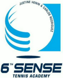 6TH SENSE TENNIS ACADEMY JUSTINE HENIN & CARLOS RODRIGUEZ logo