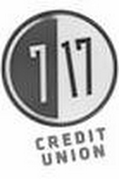 7 17 CREDIT UNION logo