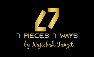 7 7 7 PIECES 7 WAYS BY NAJEEBAH TANZIL logo