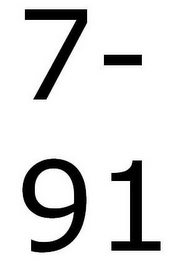 7 - 91 logo