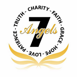 7 ANGELS CHARITY - FAITH - GRACE - HOPE - LOVE - PATIENCE - TRUTH logo
