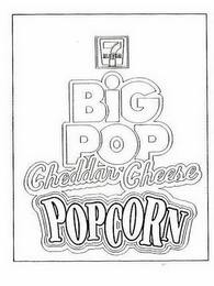 7-ELEVEN BIG POP CHEDDAR CHEESE POPCORN logo