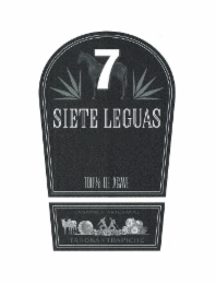7 SIETE LEGUAS 100% DE AGAVE ENSAMBLE ARTESANAL TAHONA Y TRAPICHE logo