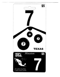 7 TEXAS DSA HOUSTON $5 logo