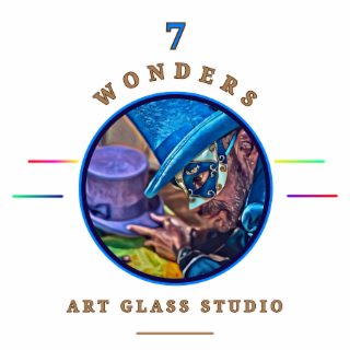 7 WONDERS ART GLASS STUDIO logo