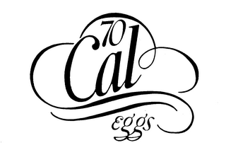 70 CAL EGGS logo