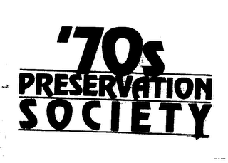 '70S PRESERVATION SOCIETY logo