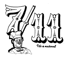 7/11 IT'S A NATURAL logo