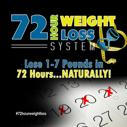 72 HOUR WEIGHT LOSS SYSTEM: LOSS 1-7 POUNDS IN 72 HOURS ... NATURALLY! logo