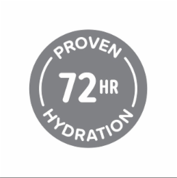 72 HR PROVEN HYDRATION logo
