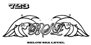 723 BSL BELOW SEA LEVEL logo