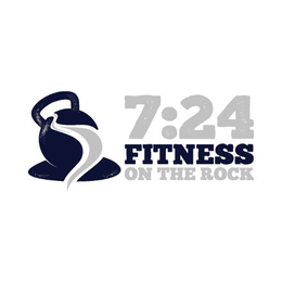 7:24 FITNESS ON THE ROCK logo