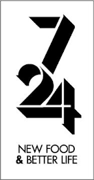 724 NEW FOOD & BETTER LIFE logo