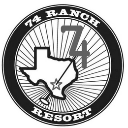 74 RANCH RESORT 74 logo