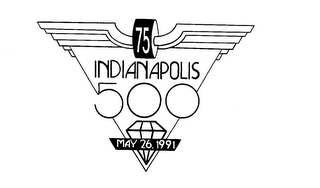 75 INDIANAPOLIS 500 MAY 26, 1991 logo