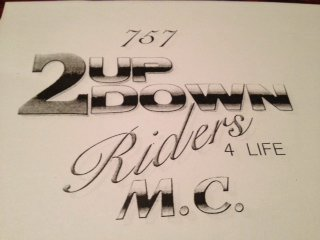 757 2UP 2DOWN RIDERS 4LIFE MC HAMPTON NEWPORT NEWS logo