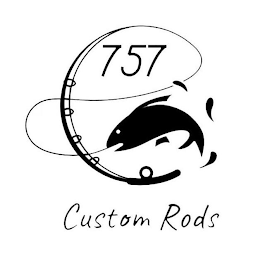 757 CUSTOM RODS logo